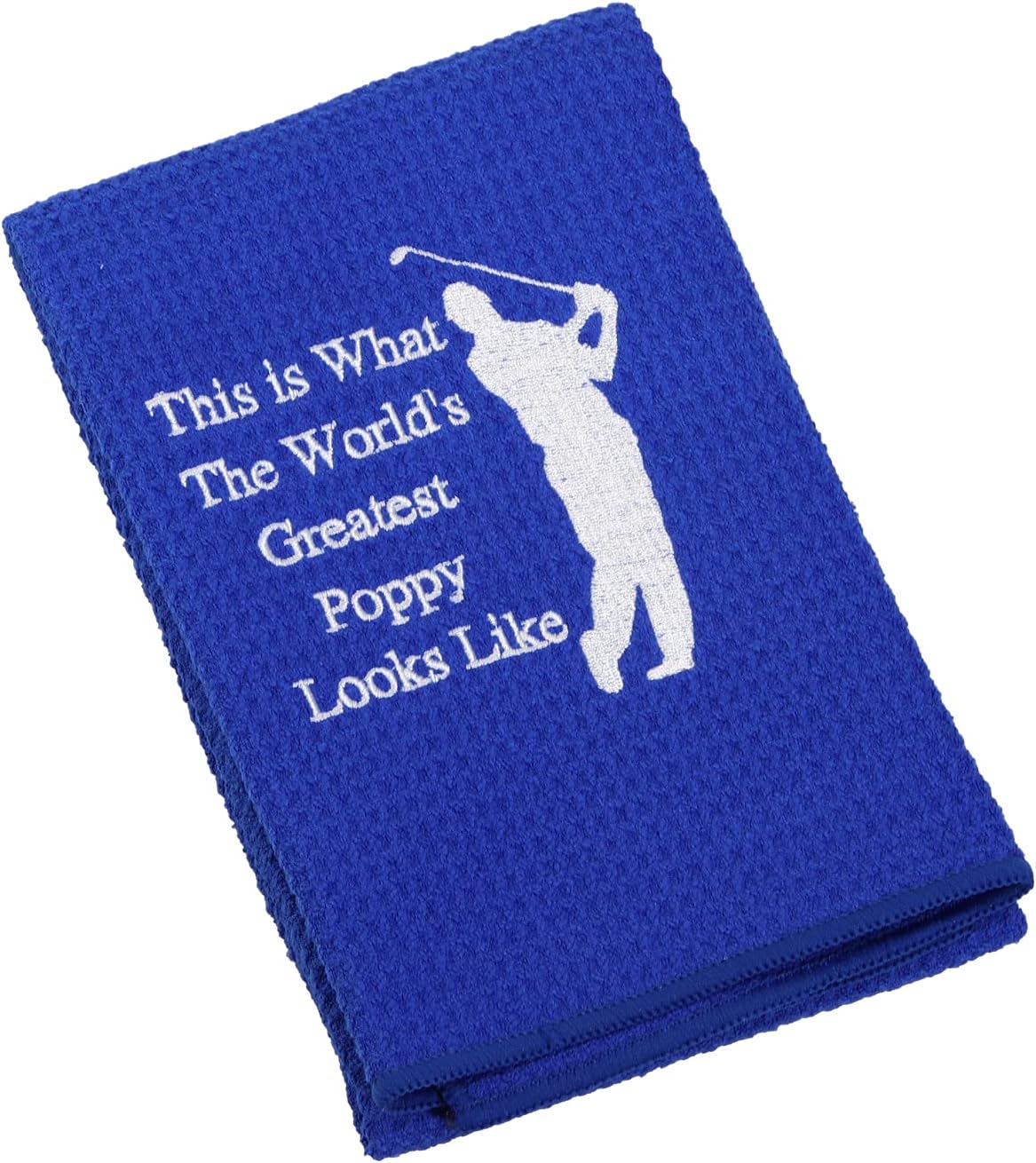 review LEVLO Dad Golf Towel Embroidered Golf Towel Gift Golf Father Gift This is What The World's Greatest Poppy /Grampy/Pops/Bumpa/Opa Looks Like Golf Towel with Clip (Greatest Poppy)
