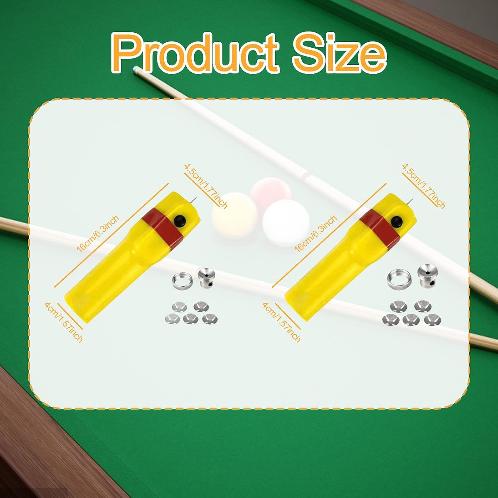 Vaveren Pool Cue Tip Repair Tool, Electric Billiard Cue Tip Shaper Tool for Game Club, Competition Holiday Training, for Large tip