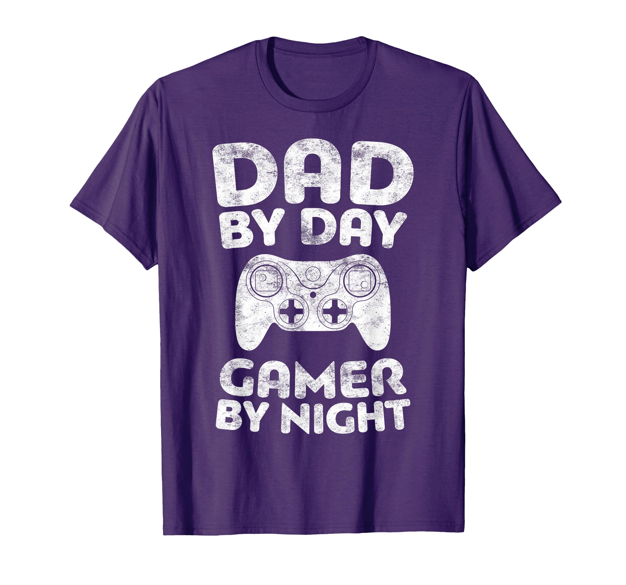 Dad By Day Gamer By Night Shirt Funny Gaming Men Fathers Day T-Shirt