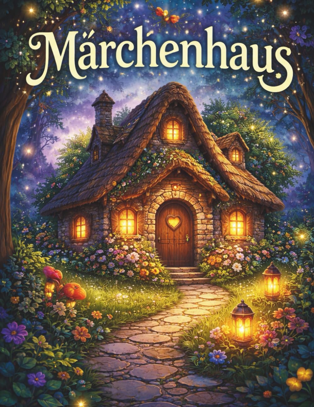 Märchenhaus – Kleine zauberhafte Feenhäuser zum Ausmalen: Eine magische Reise für kreative Kinder und Erwachsene