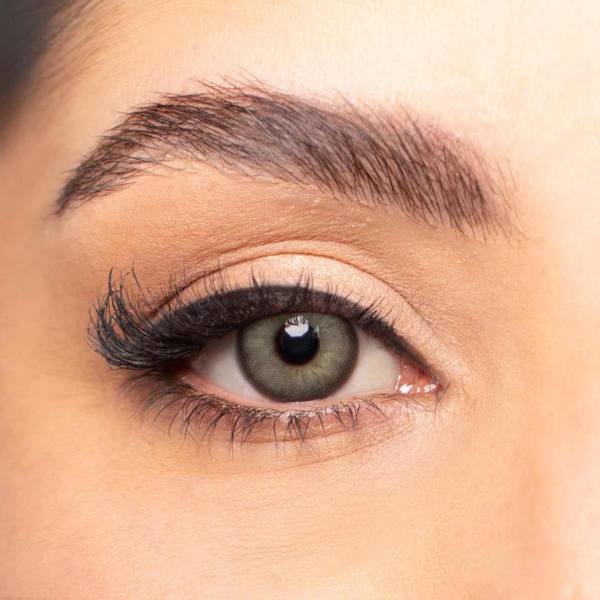 Mes Jolies Lentilles - DUBAI - couleur vert olive ANNUELLE sans correction - haute couvrance - convient aux yeux foncés et clairs