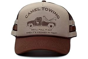 Camel Towing Co. Funny Hat Humor Rude Brown/Tan Cap for Men