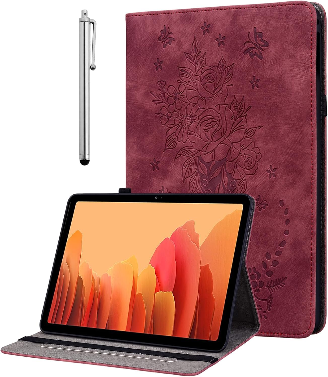 Étui iPad 10.2 portable à rabat multi-angle idéal pour le télétravail - 8