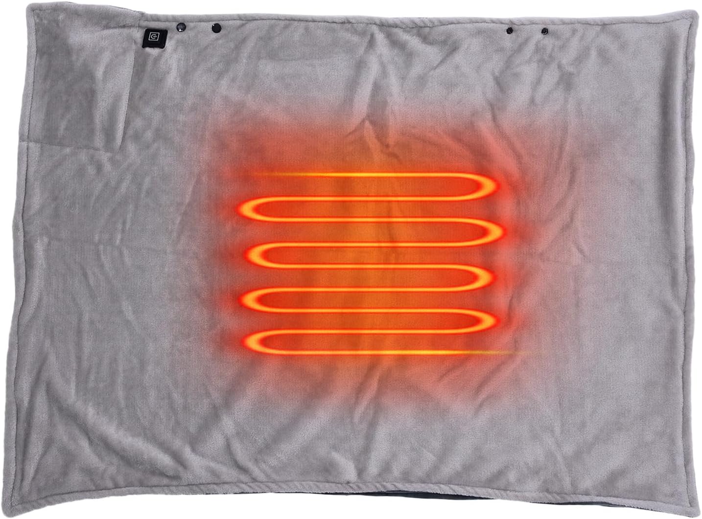 Electric Blanket, Usb Wearable Heated Blanket Throw With 3