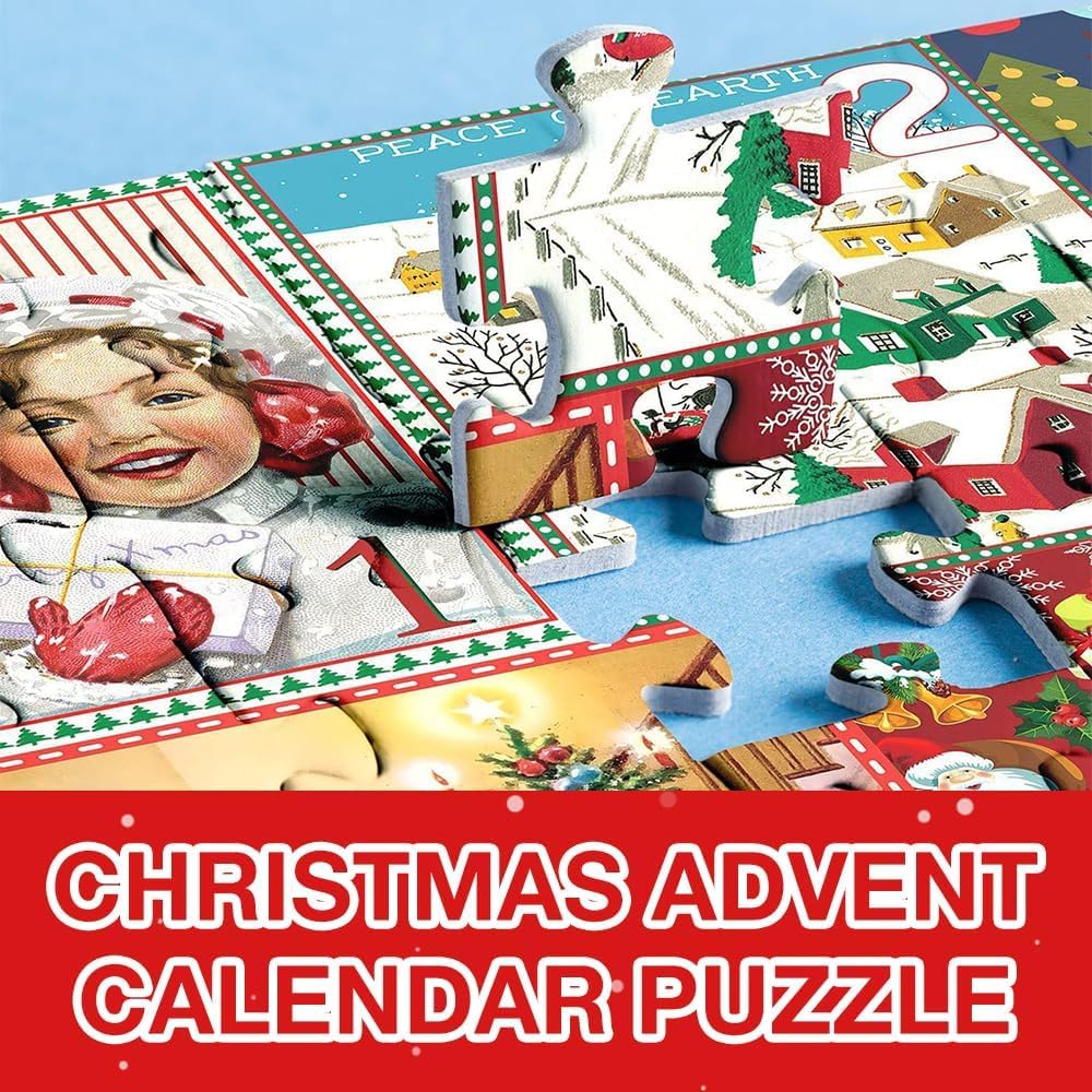 Puzzel Adventskalender - De Kerstkunstcollectie