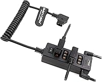Vista 10 de Alvin's Cables D-tap - Cable divisor Dtap macho a 4 puertos hembra macho a 4 puertos hembra Splitter Hub Cable de alimentación para ARRI RED Teradek