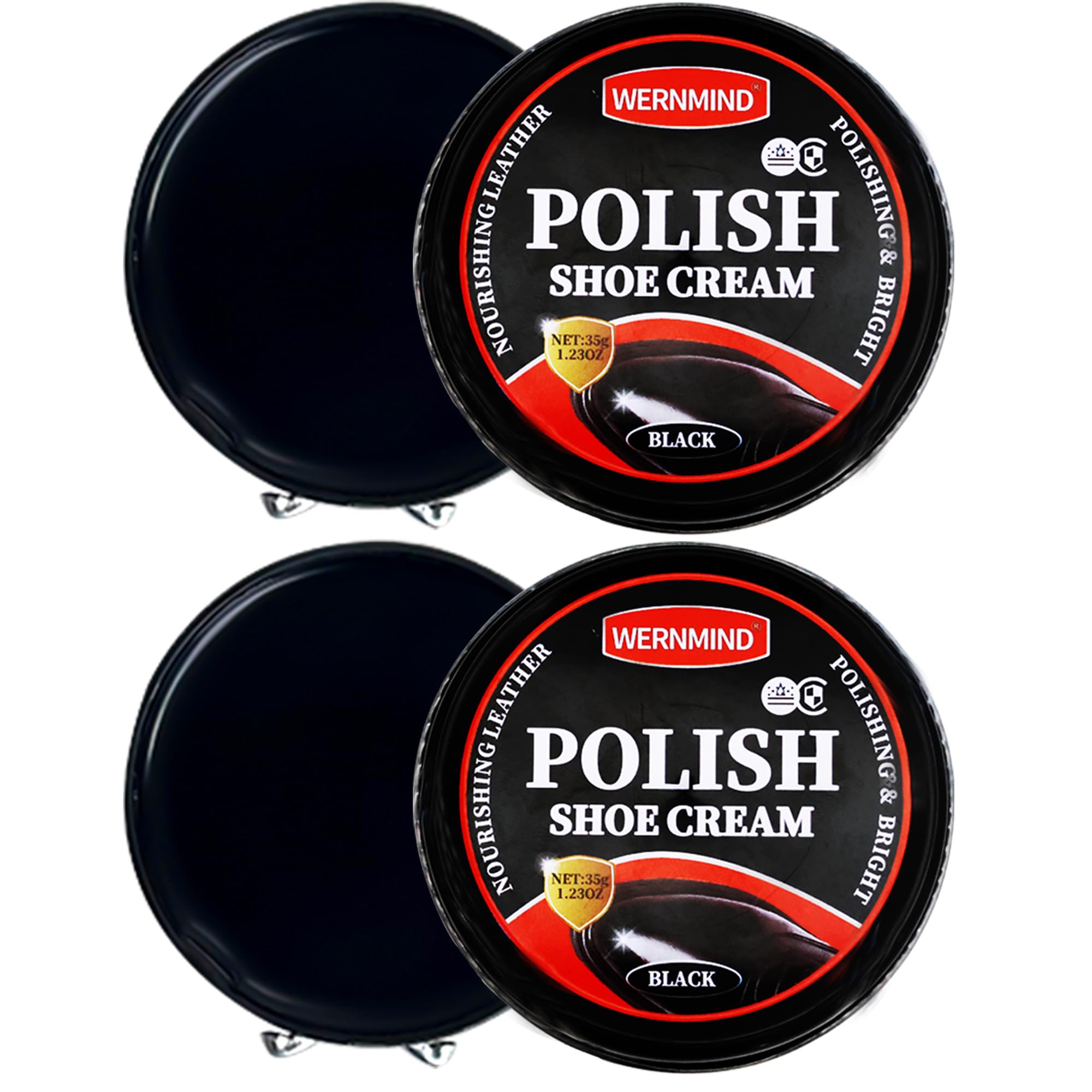 Black Brown Shoe Polish Kit Saddle Soap Mink Oil Boots Shoe Shine