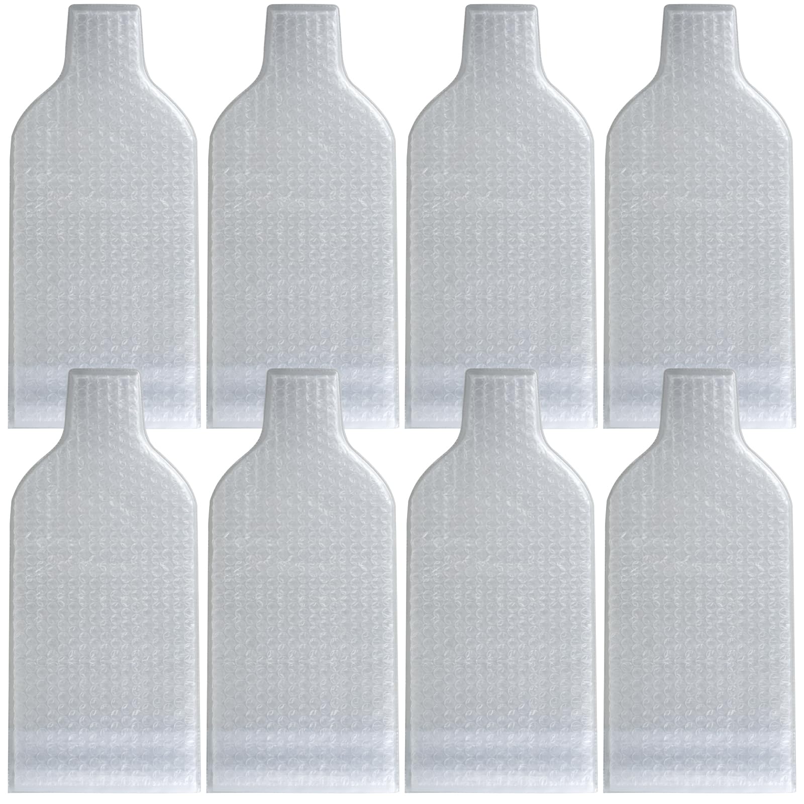 Gatphy 8PCS Wine Protector Bags for Travel Reusable Double Inner Bubble Wrap Wine Sleeves 7x19 Inch Leak Proof Bottle Bags Packing for Beverage Glass Bottle Airplane Travel Transport (2 Set)