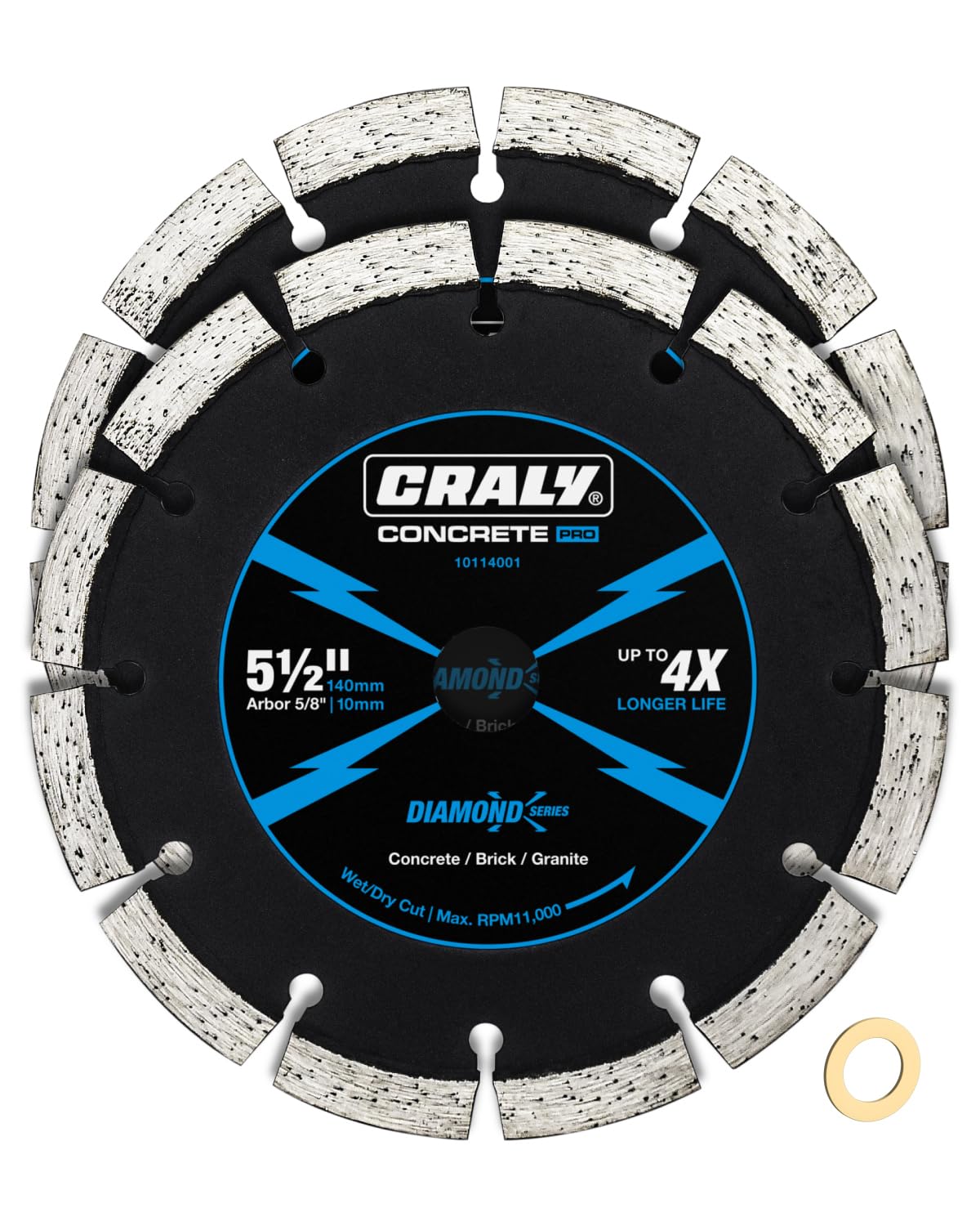 CRALY Diamond Blade - Cuts Concrete & Brick -13