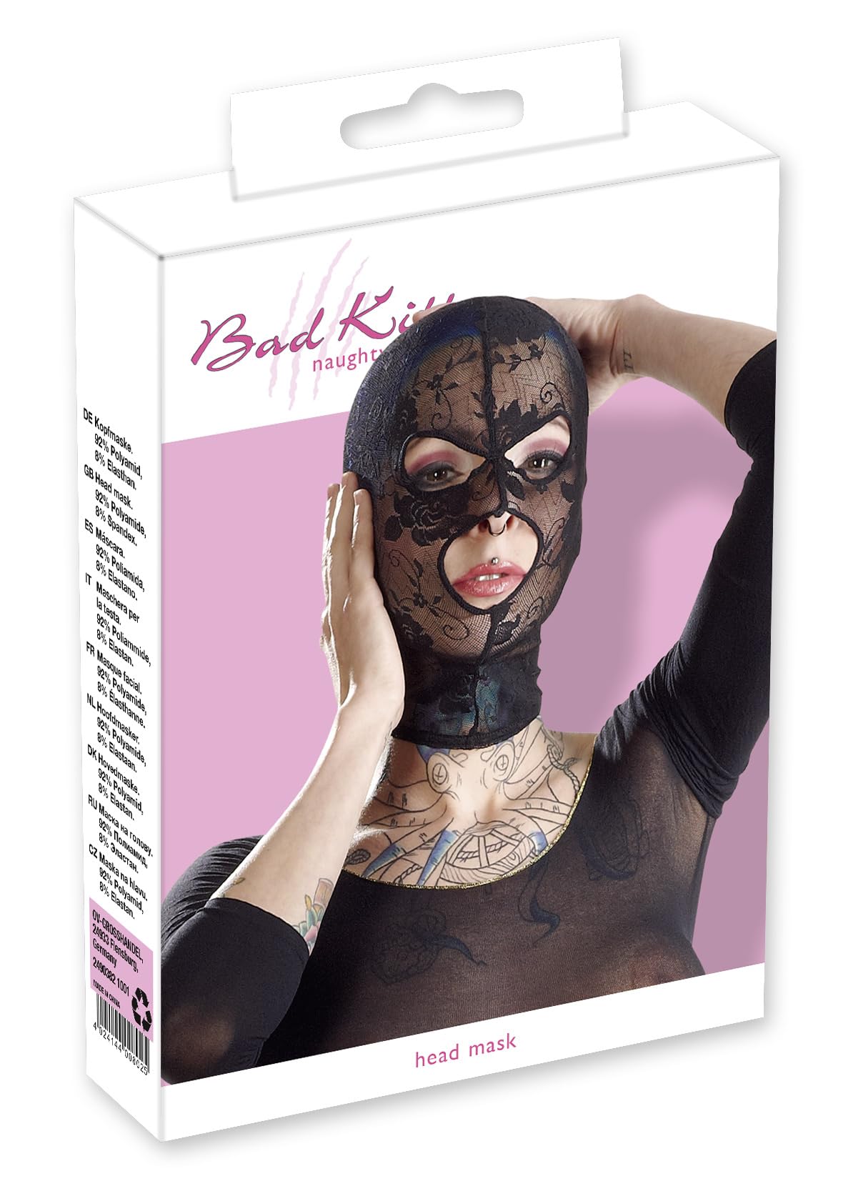 Bad Kitty Black Mask Lace