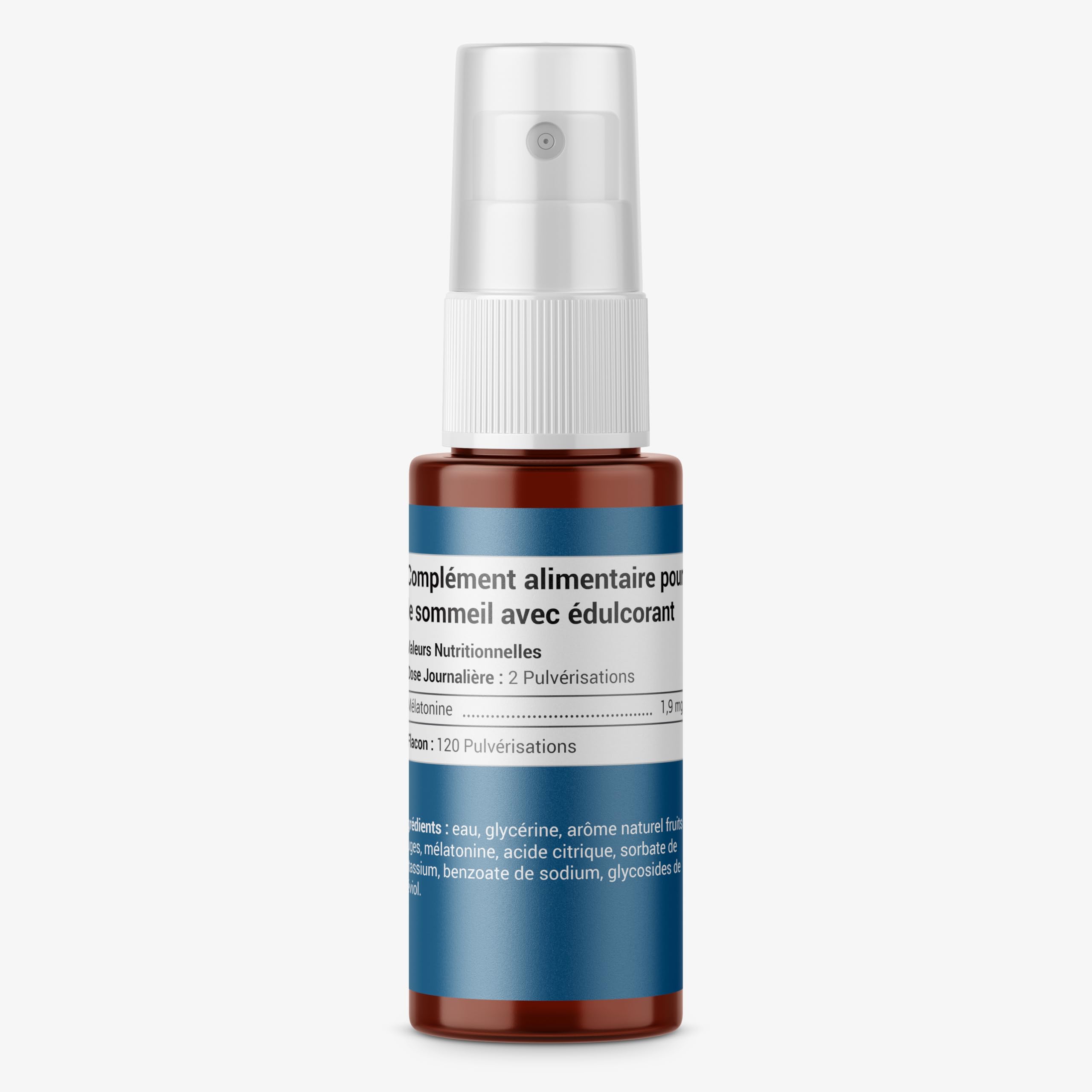 MÉLATONINE 1,9MG SPRAY | Endormissement, Sommeil, Jetlag | Complement Alimentaire pour Dormir 100% Naturel | 60 nuits de Sommeil | Goût Fruits Rouges | Fabriqué en France