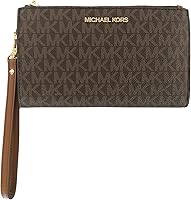 Vista 1 de Michael Kors - Cartera de viaje con doble cremallera de PVC marrón