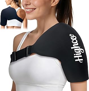 Shoulder Ice Pack Wrap for Rotator Cuff and Arm,Reusable Compression Cold Brace for Pain