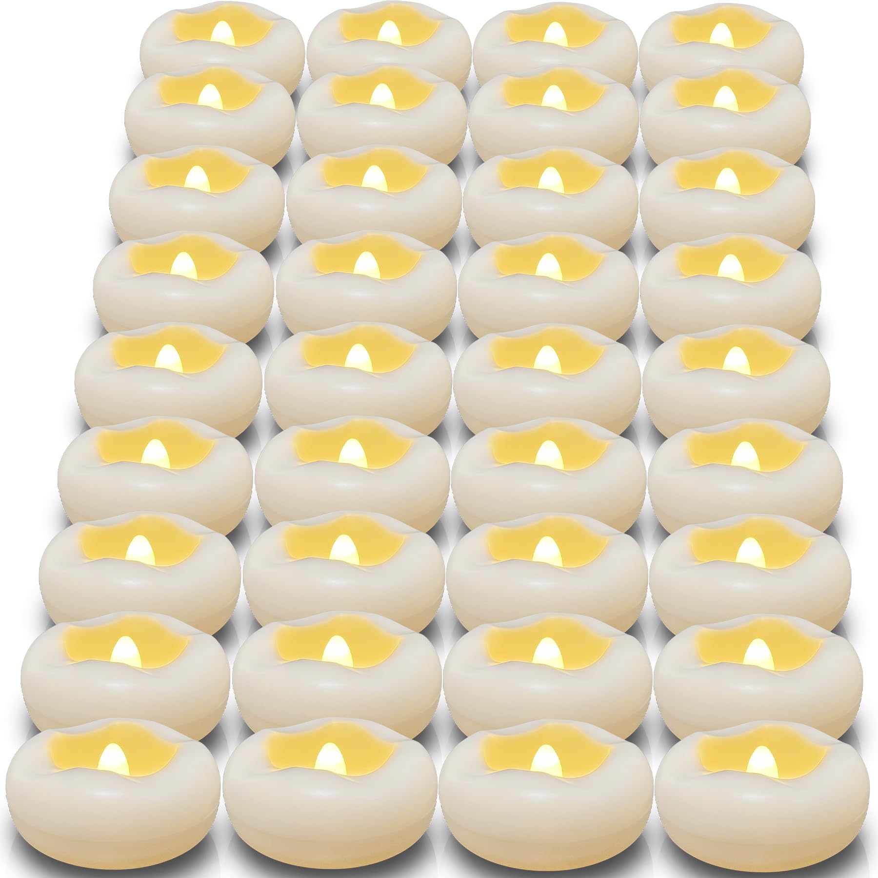 Bougies flottantes LED pour vases cylindriques de mariage - 8