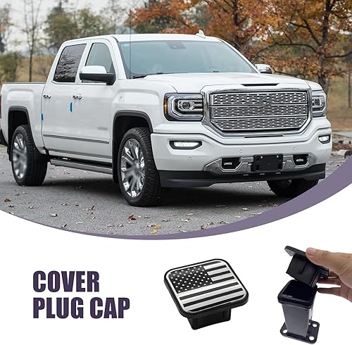 Miniatura 6 de yvshy 1 funda cuadrada para enchufe de remolque de automóvil, 3.14 x 3.14 x 1.96 pulgadas, cubierta protectora de poliuretano termoplástico con