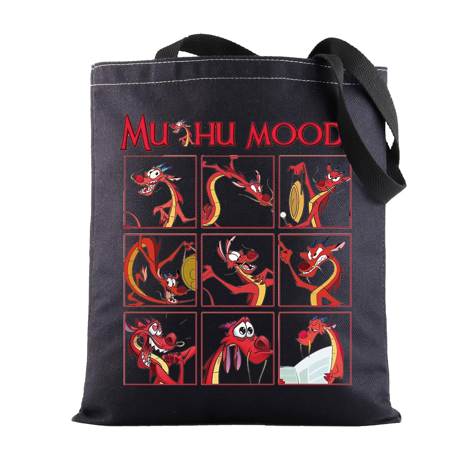 BWWKTOP Mushu Dragon Tote Bag Mu Lan Mushu Fans Gifts Mushu Shoulder Bag Mushu Merchandise (Mushu Mood)