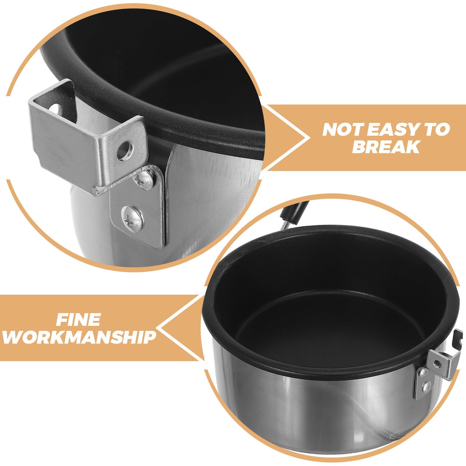 Olla para Hacer Palomitas de Maíz Antiadherente 8 Oz de Metal Resistente Calentamiento Uniforme para Máquina de Palomitas Comercial Accesorios de Repuesto para Fiestas y Cocina