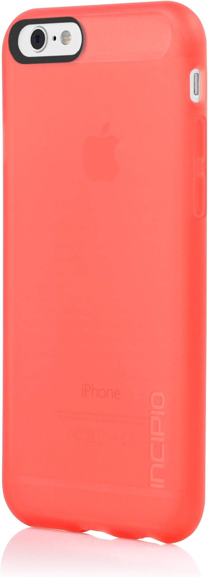 iPhone 6S Case, Incipio NGP Case [Flexible][Shock Absorbing] Cover fits Both Apple iPhone 6, iPhone 6S - Translucent Neon Red