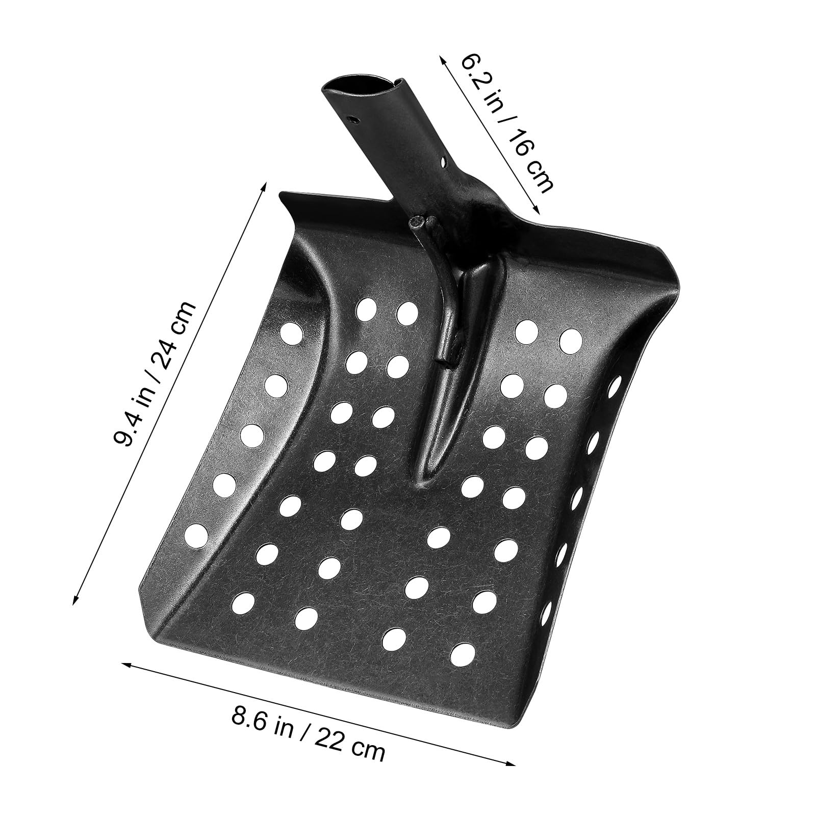 Pala para Tamizar Barro y Escombros Metálica, Herramienta para Limpieza de Desagües y Zanjas, Adecuado para Uso en Jardines y Mantenimiento de Huertos