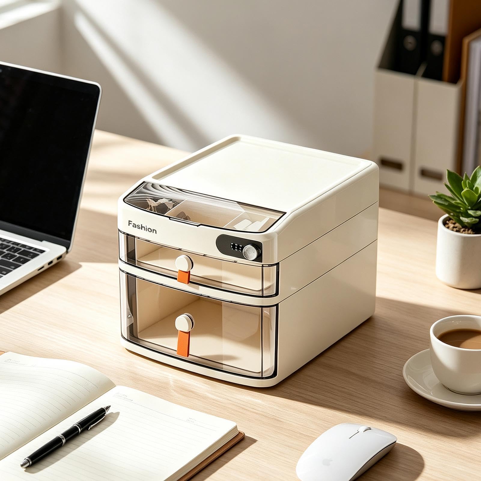 Organizer Da Scrivania Con Cassetti Armadietto Con Manico Morbido E | Organizer a cassetti per documenti Per Camera Da , Appartamento, Studio, Dormitorio E Soggiorno