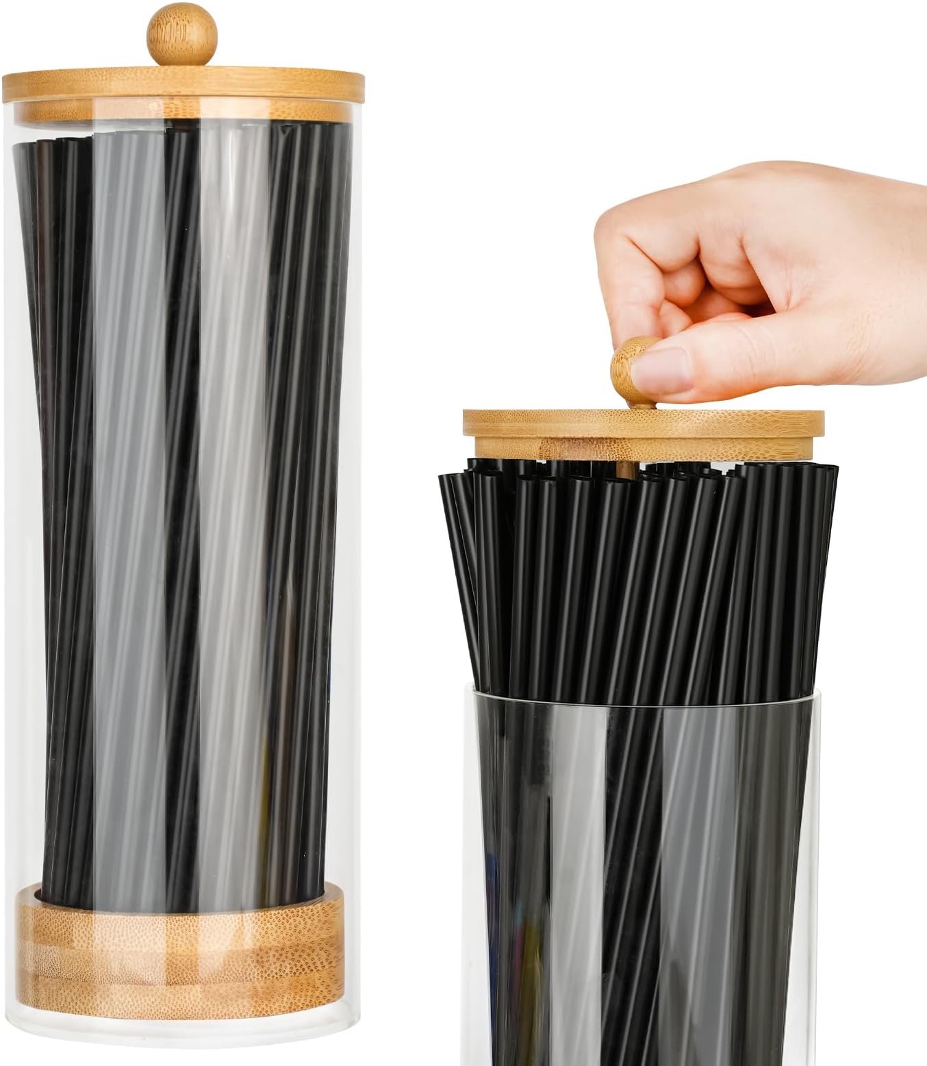 Amazon.com: Vicentorra Acrylic Straw Holder, 10 Inch Tall Drinking ...