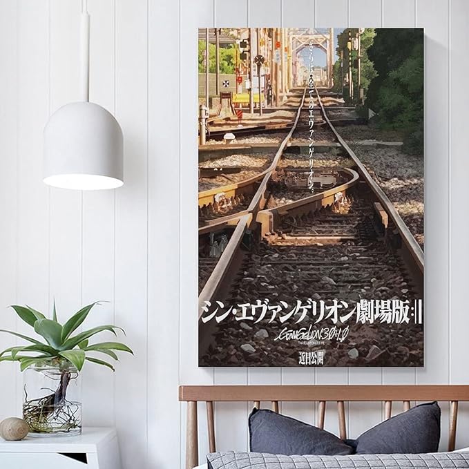 Amazon 新世紀 シン エヴァンゲリオン ポスター 油絵 アートパネル アートポスター インテリア絵画 壁の絵 壁アート 壁掛け ソファの背景絵画 寝室の絵画 部屋飾り 新築飾り おしゃれ 装飾 贈り物 40x60cm フレーム付き ウォールステッカー オンライン通販