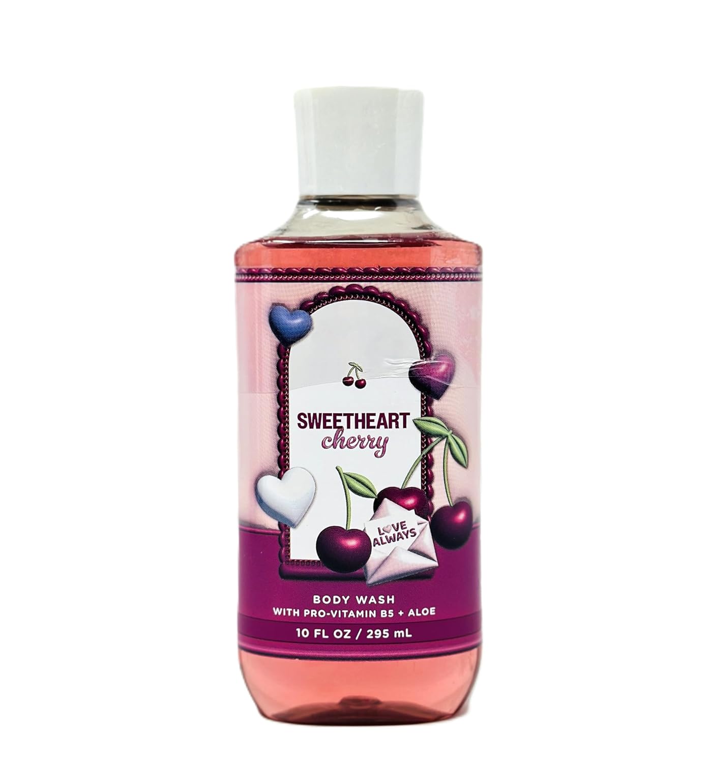 Bath and Body Body Wash with Pro Vitamin B5 + Aloe (10 FL OZ / 295 ML, Sweet heart cherry)