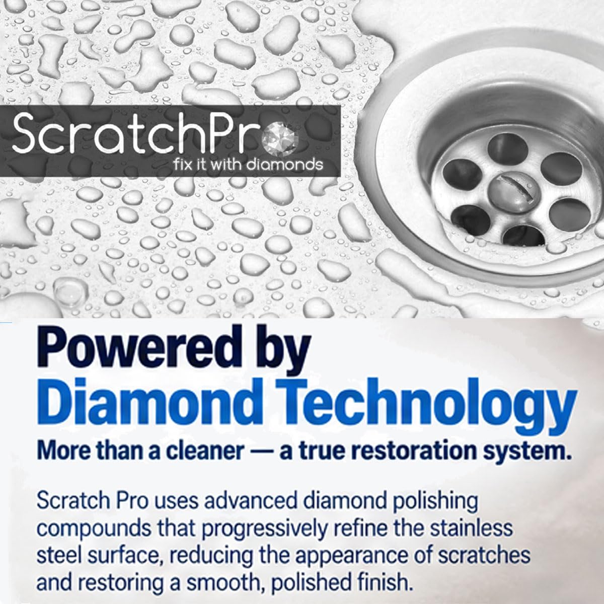 Restore Stainless Steel Sinks - Scratch Remover Kit -5 Restore Stainless Steel Sinks - Scratch Remover Kit -5