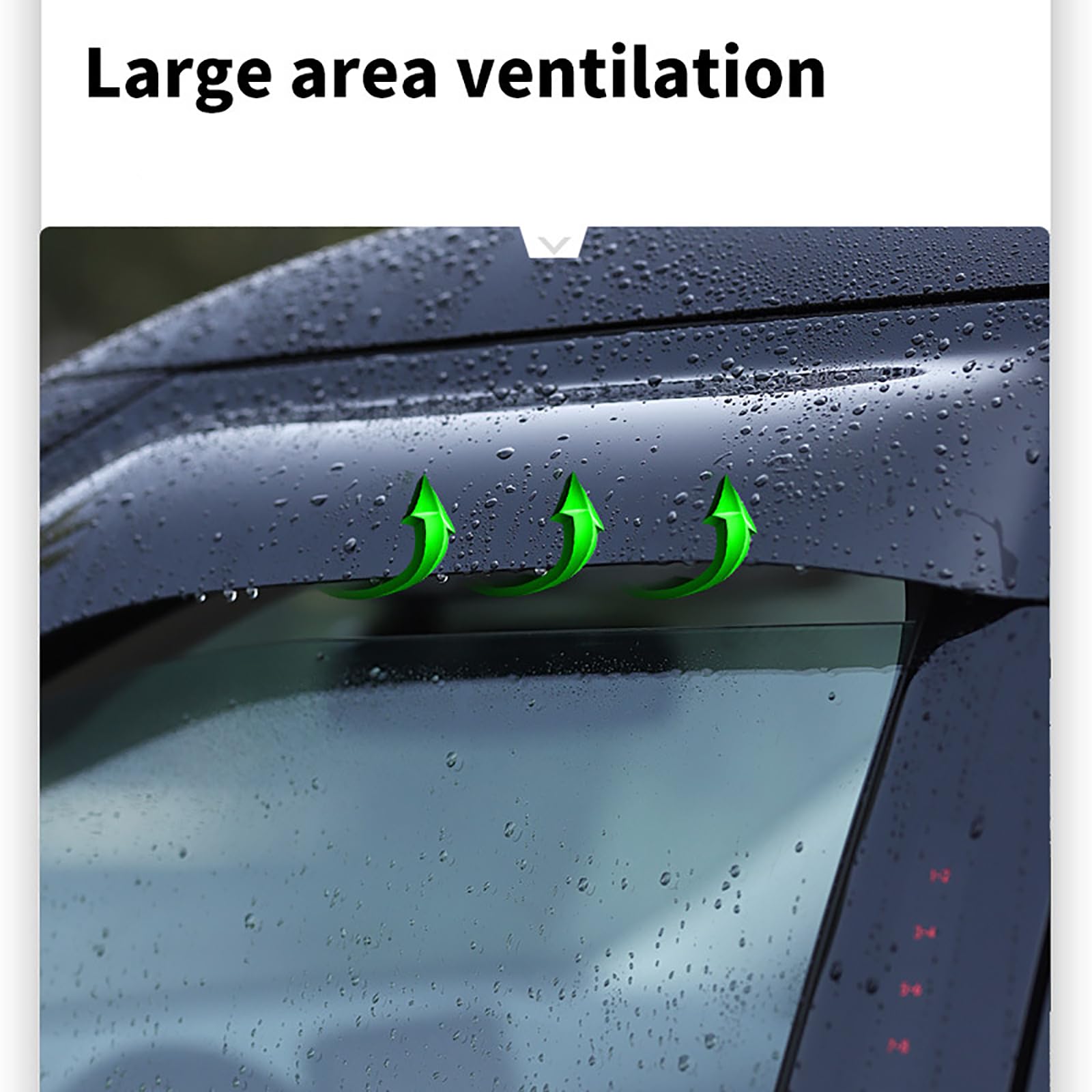 Windabweiser Für BAIC X7 MK1 2020-2025 - Seitenfenster Regenschutz Set