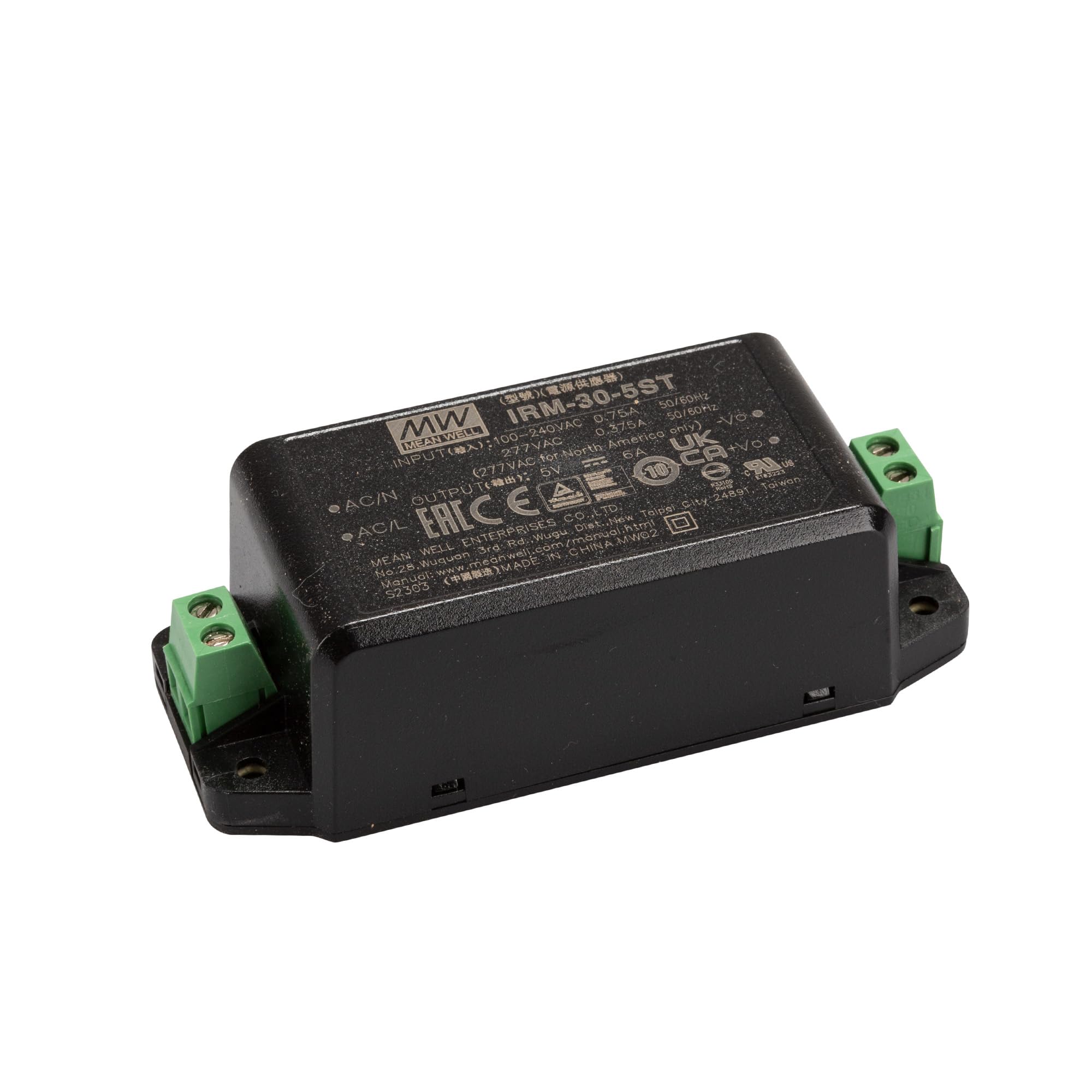 Mean Well 1371708 IRM-30-5ST - Alimentatore di rete AC/DC, 5 V, 6000 mA 30 W