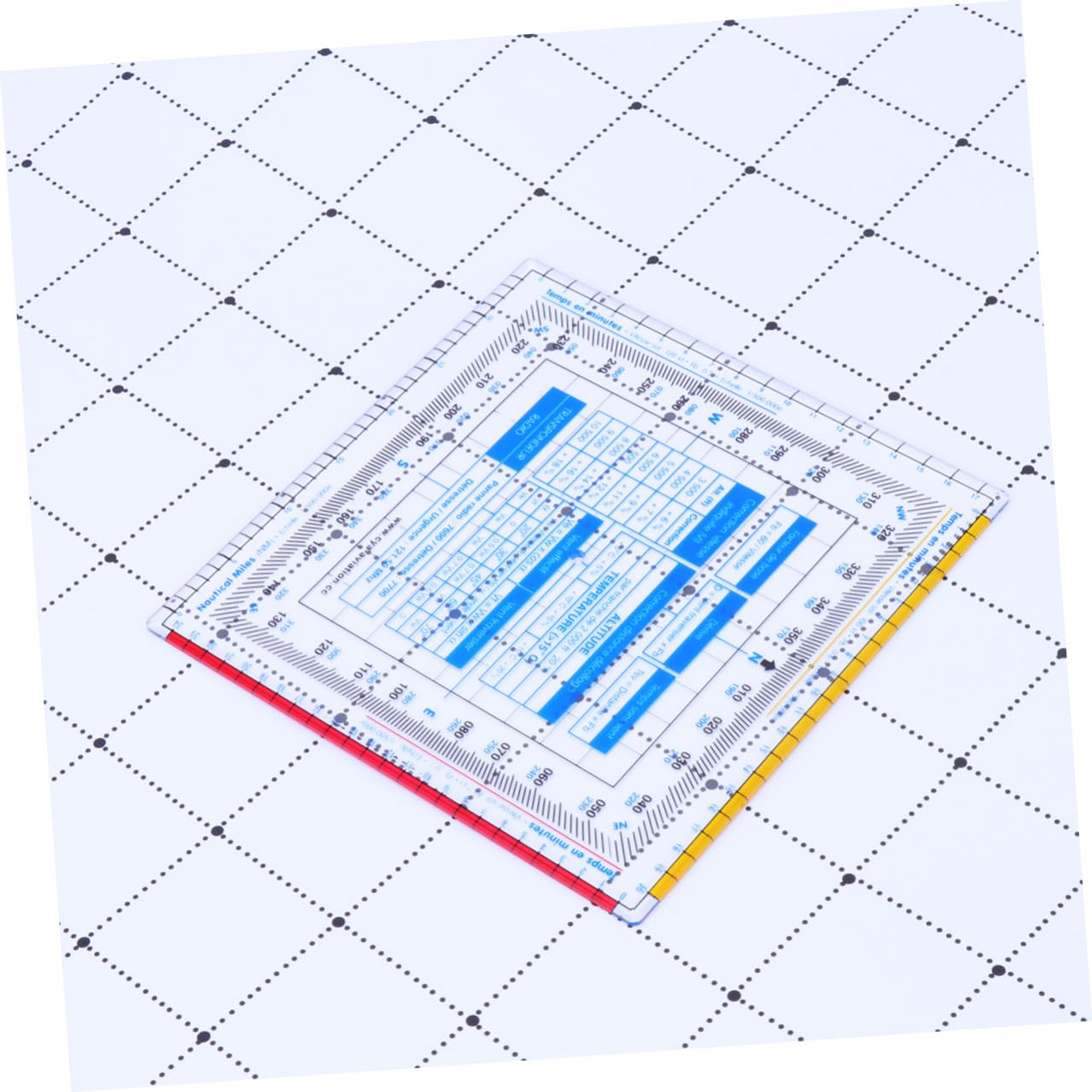Règle Carrée Aviation Calculateur De Vol Aéronautique Échelle De Vecteur De Vol Avec Fonction Compas Outil De Mesure Pour Dessin Technique Étudiants Et Charpentiers