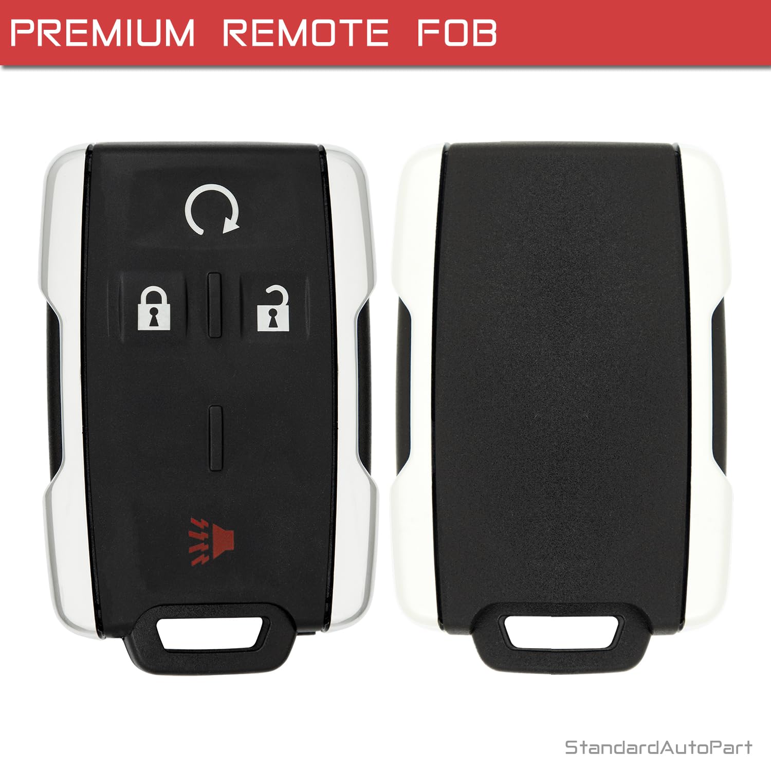 Remote Car Key Fob for GM Silverado Sierra M3N-32337200 13577763 - Picture 2 of 6