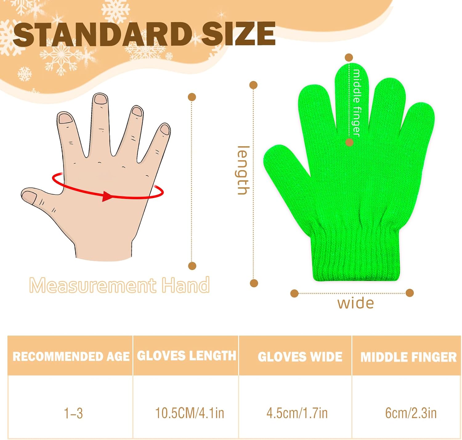 ONESING 12 Pairs Children Gloves - Warm Knitted Winter Gloves Bulk for Girls Boys | Kids Gloves Designed for Cold Weather Mixcolor P