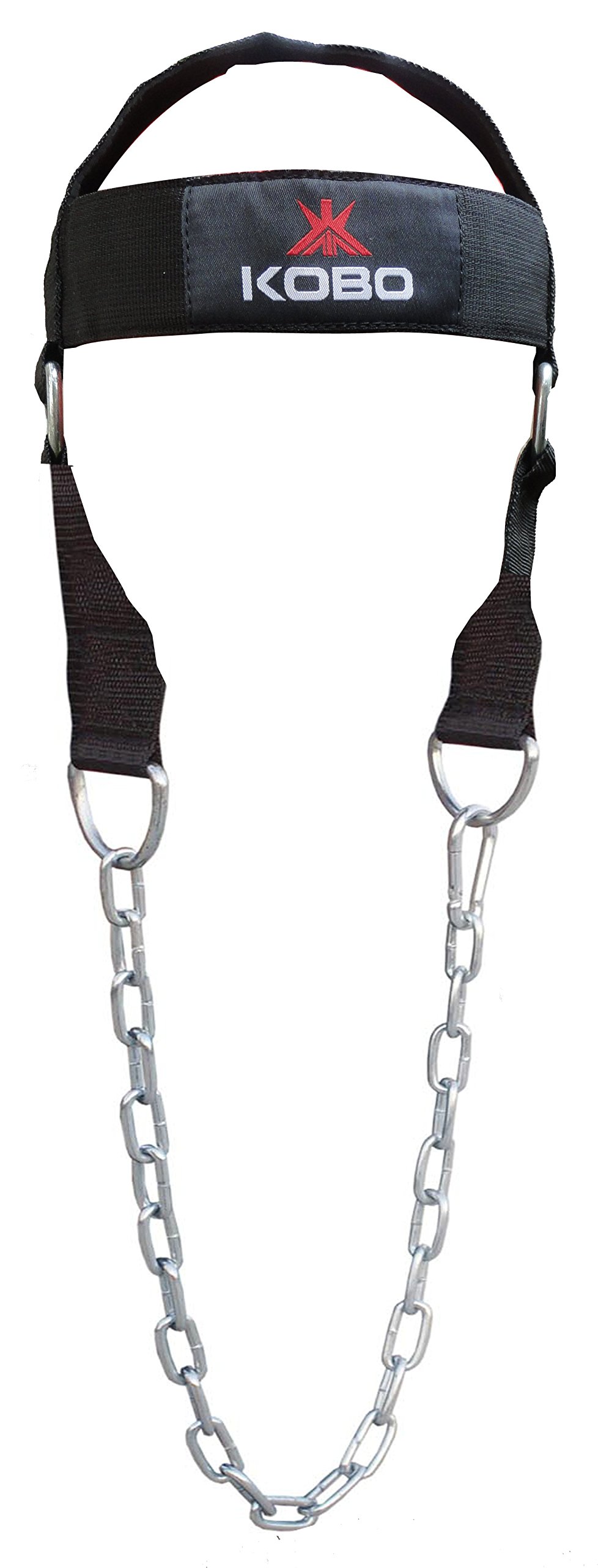 Kobo Power Head Harness Nylon Gym Neck Training Padded Straps/Weight Hooks Wraps Home Gyms (Professional Heavy Duty)-image-25