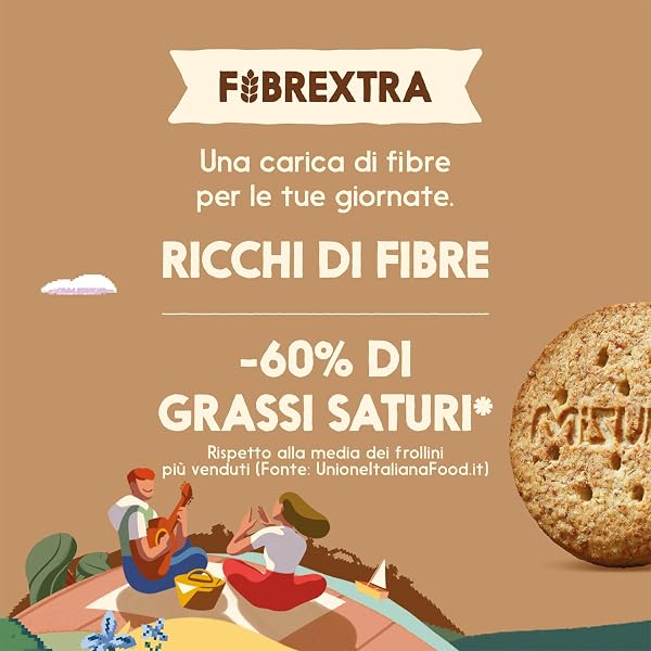 Misura Biscotti Integrali Fibrextra | 100% Farina Integrale | Ricchi in Fibre | Confezione da 330 grammi - 4