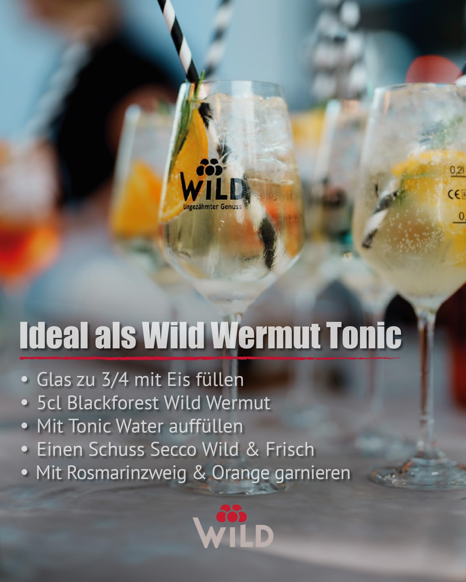 Brennerei Wild, Blackforest Wild Wermut, Bittersüß & Komplex, 18% Vol., Dezente Zitrus- und Kräuternuancen, Premium Qualität, Made in Germany