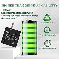 Vista 5 de ASDAWN 4800mAh HAC-003 Battery Replacement for Nintendo Switch 2017 Game Console Handhold HAC-001 Internal, Upgraded Capacity Battery for Nintendo