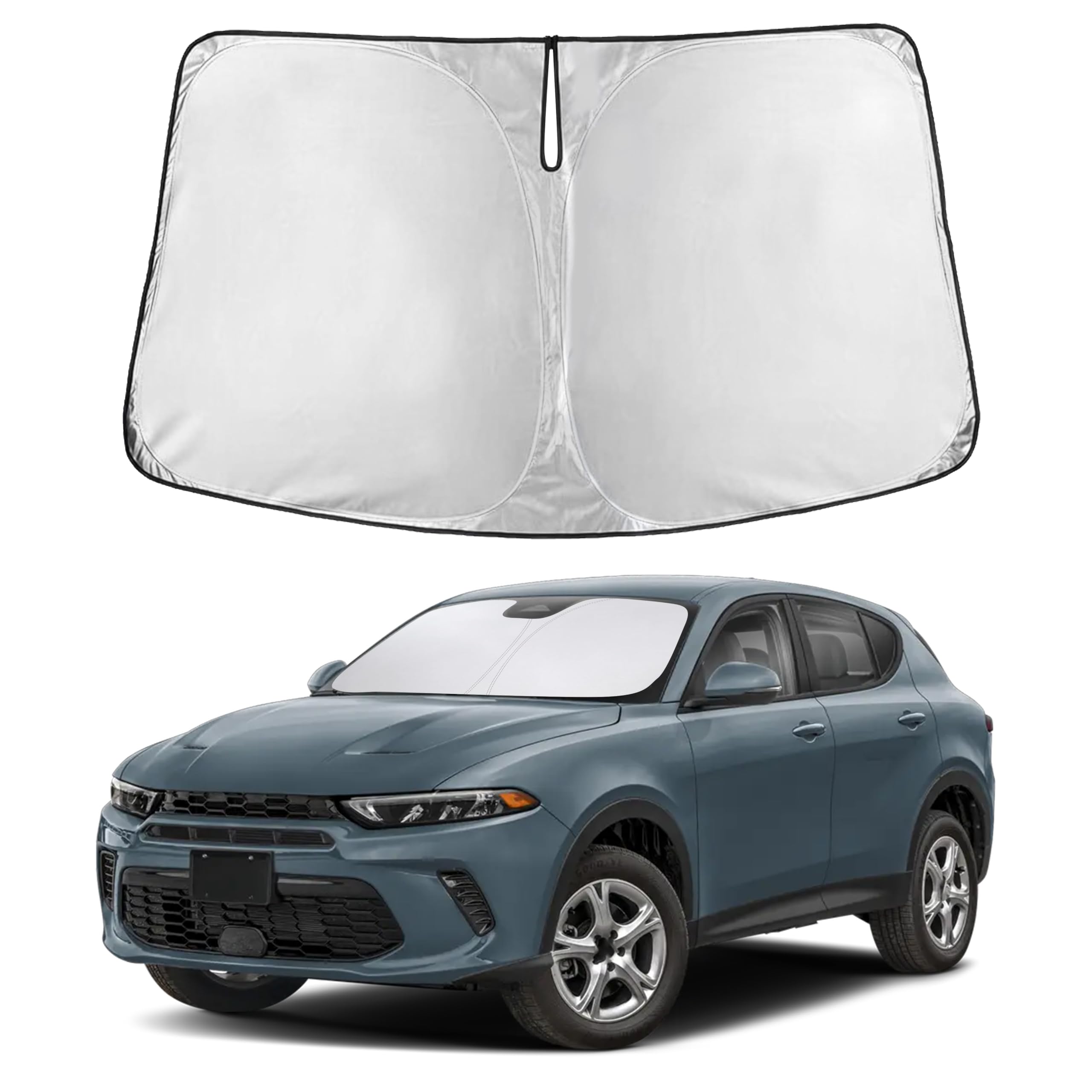 EcoNour Windshield Sunshade Compatible for Dodge Hornet 2023 2024 2025