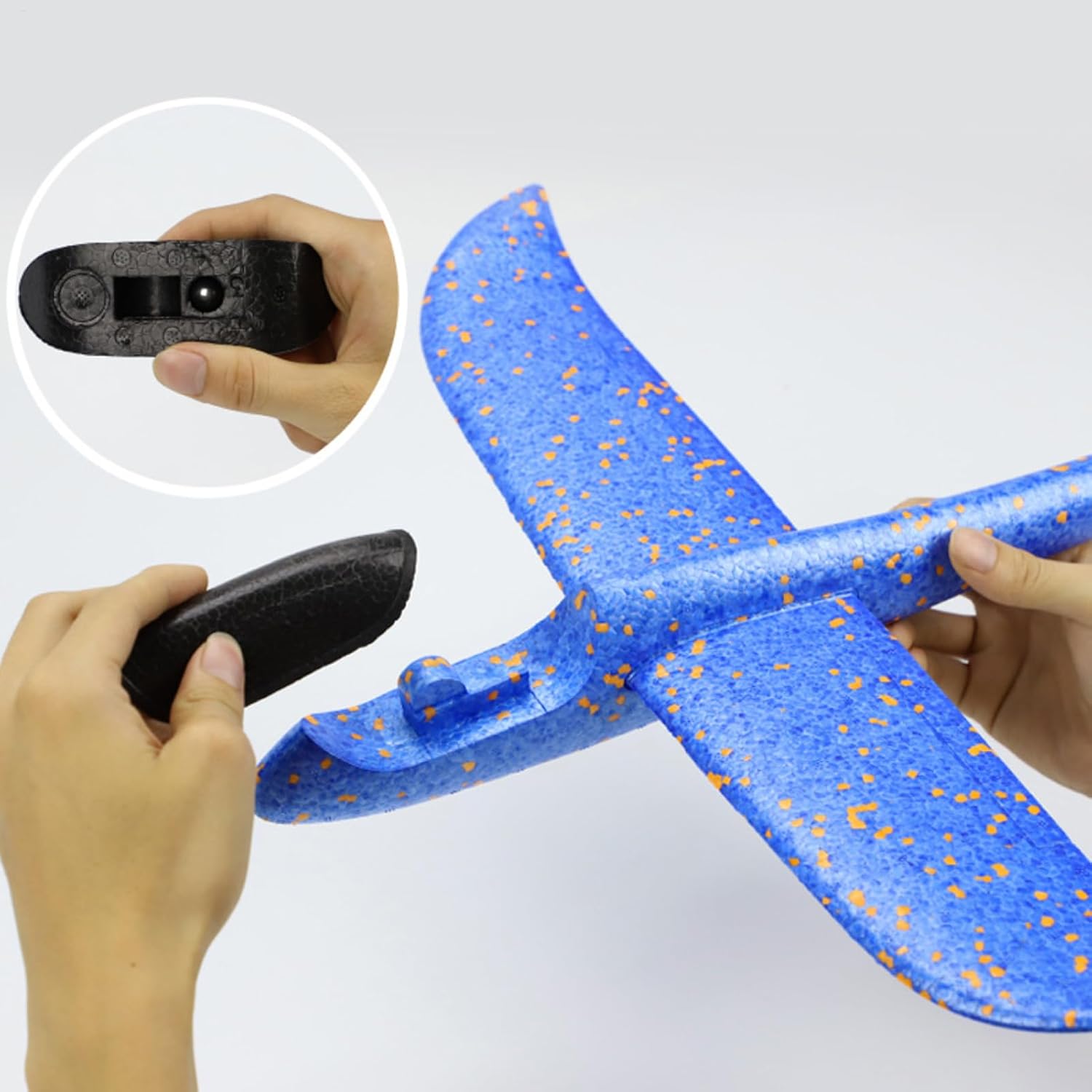 Throwing Plane Glider - Foam Airplanes | Aircraft Model Birthday Party Favor with Robust Build & Vivid Finish Matte Texture for Kids Backyard Flying Toy and Outdoor Sports Activity