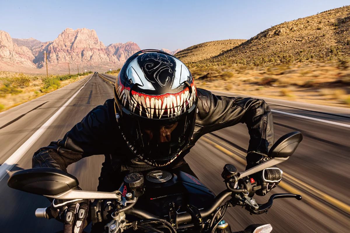HJC, Casco Moto Integrale RPHA 12 VENOM 3 MARVEL MC1SF, XL