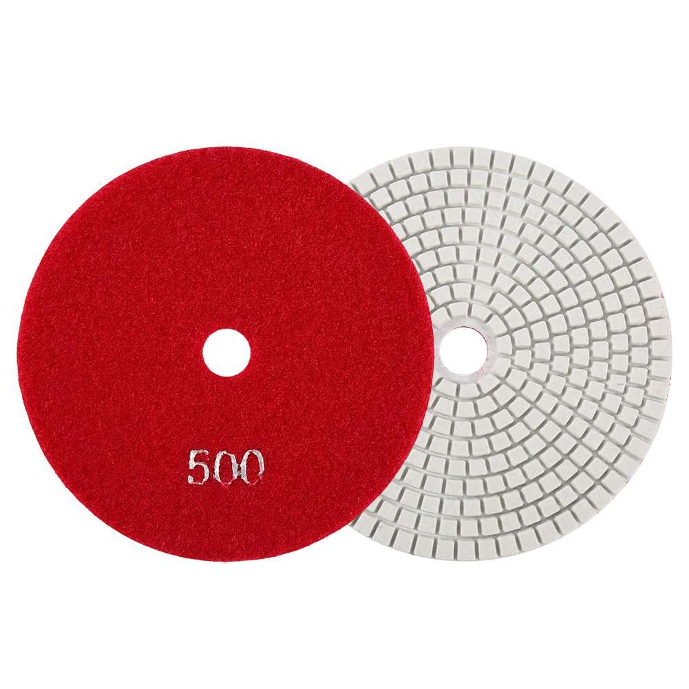 5pollici / 125mm Platorelli per Lucidatura Bagnata Diamante Lucidatura Pad, Lucidatura Disco Ruota Pad Accessori per Lucidatura in Pietra,Marmo di Granito(500)