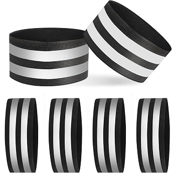 Double Reflective Bands Pack of 6 Trousers Clip Bicycle Reflective
