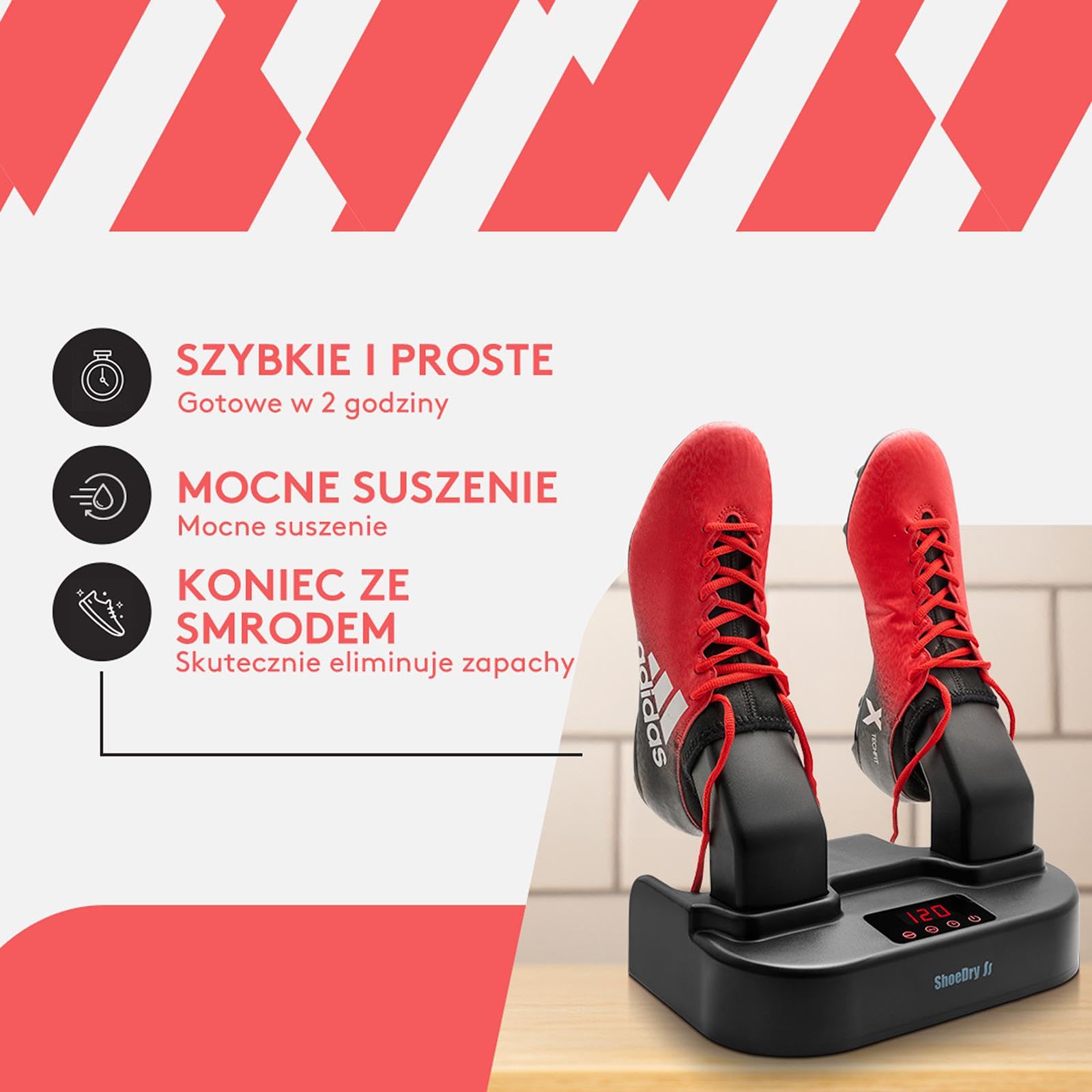 ShoeDry Ozone suszarka i odświeżacz do butów - suszarka do butów - suszarka do butów narciarskich - suszarka do butów