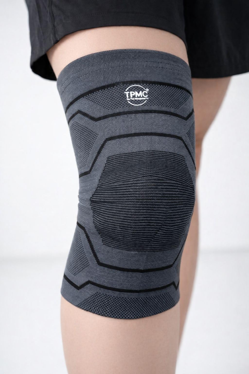 TPMC Knee Caps for Women for Pain Relief Compression Knee Support for Men Gym Running Jogging Sports Workout Cap Pad Sleeve Braces Band Belt Guard Premium Leg Pain Relief Products - M-image-3
