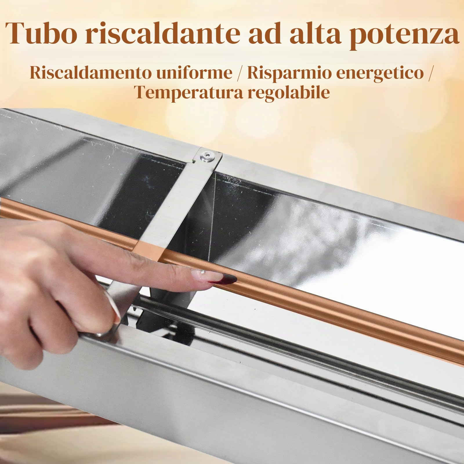 Lampade Scaldavivande Cucina, Sospeso Lampada Riscaldante per Alimenti | Commerciale Lampada Riscaldante Infrarossi per Buffet, Hotel e Ristoranti, Temperatura Regolabile 30-85°C