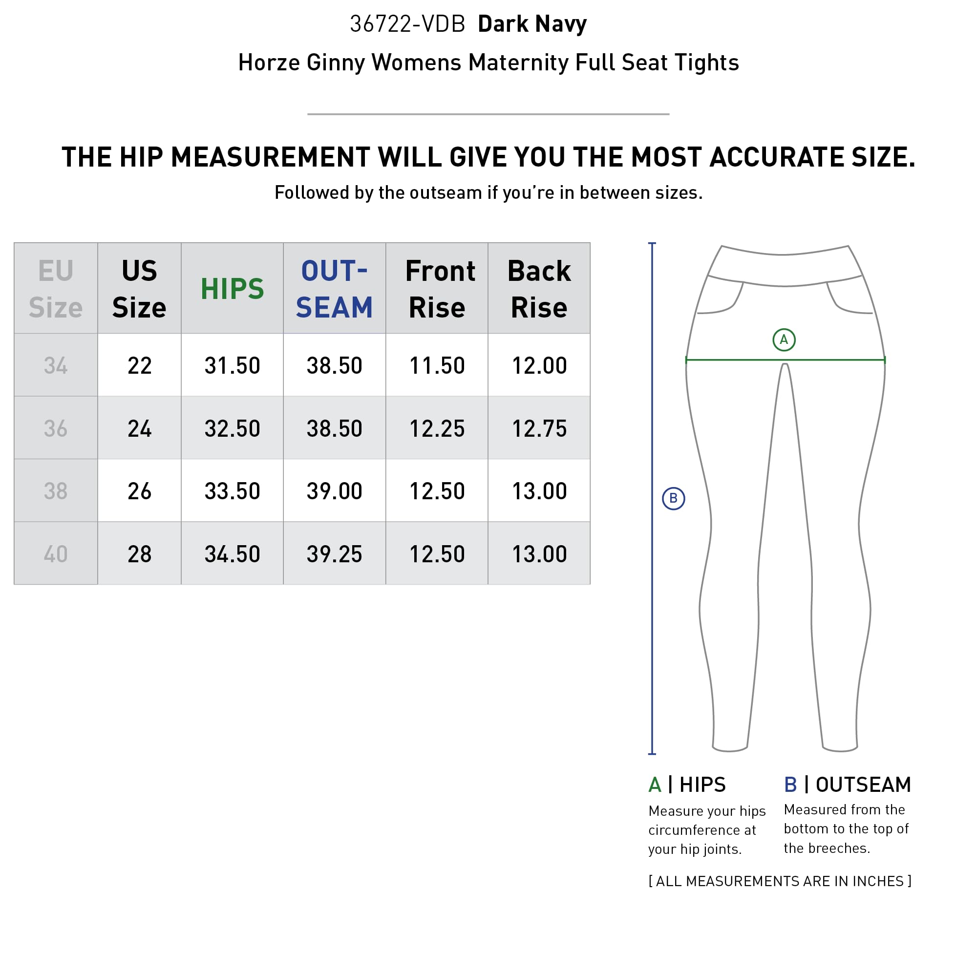 HORZE Legging d'Équitation de Maternité Femme Ginny – Confortable & Élastique, avec Fond Intégral en Silicone & Poche, EU Taille