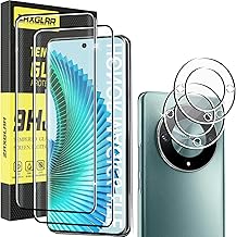 ZAXGLAR Pellicola Vetro Temperato per Honor Magic 6 lite 5G, 2 Pezzi Pellicola Protettiva e 2 Pezzi Pellicola Fotocamera, Durezza 9H,Anti Graffio, Anti-Impronte Vetro Honor Magic 6 Lite