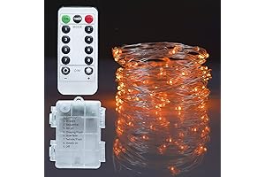 Twinkle Star Orange Fairy Lights, 1 Pack