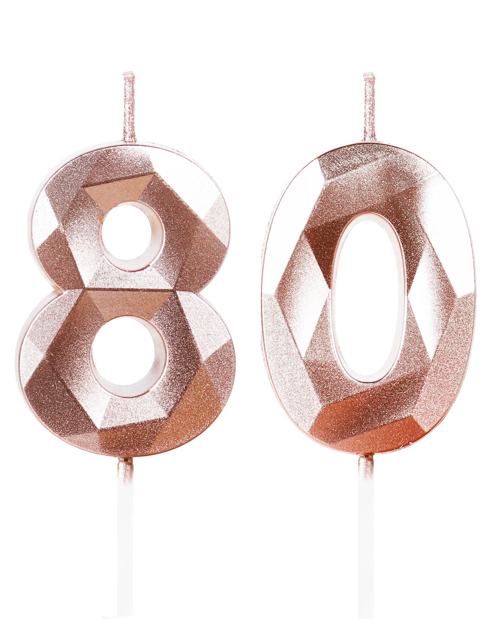 Yiran 50th Birthday Candles, Gold Number 50 Happy Birthday Candles, Cake Topper Decorations for Birthday Party, Wedding Anniversary Celebration Supply — view 209