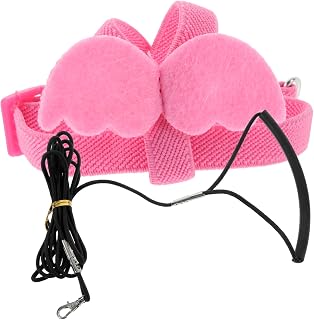 Arnés y para Pájaros Resistentes Arnés Reutilizable para Entrenamiento De Largos De Aves para Actividades Color Rosa